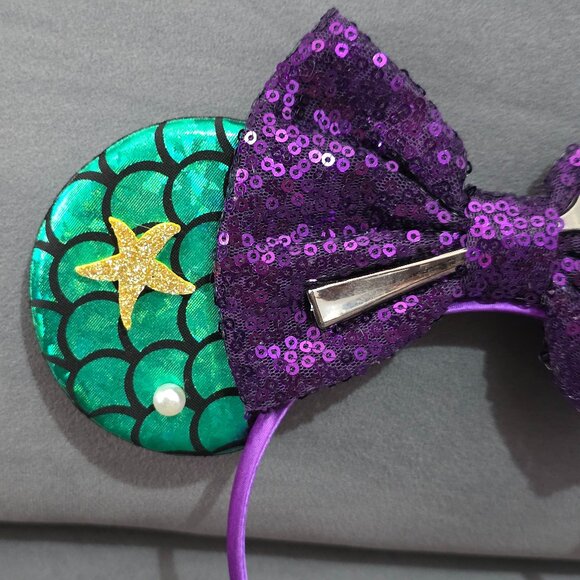 Custom Disney Little Mermaid Ears Headband – Excellent Used Condition - Picture 3 of 4